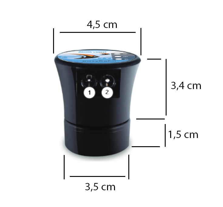 AquaLight, easyrefill Smart Nachfüllanlage mit Magnethalter