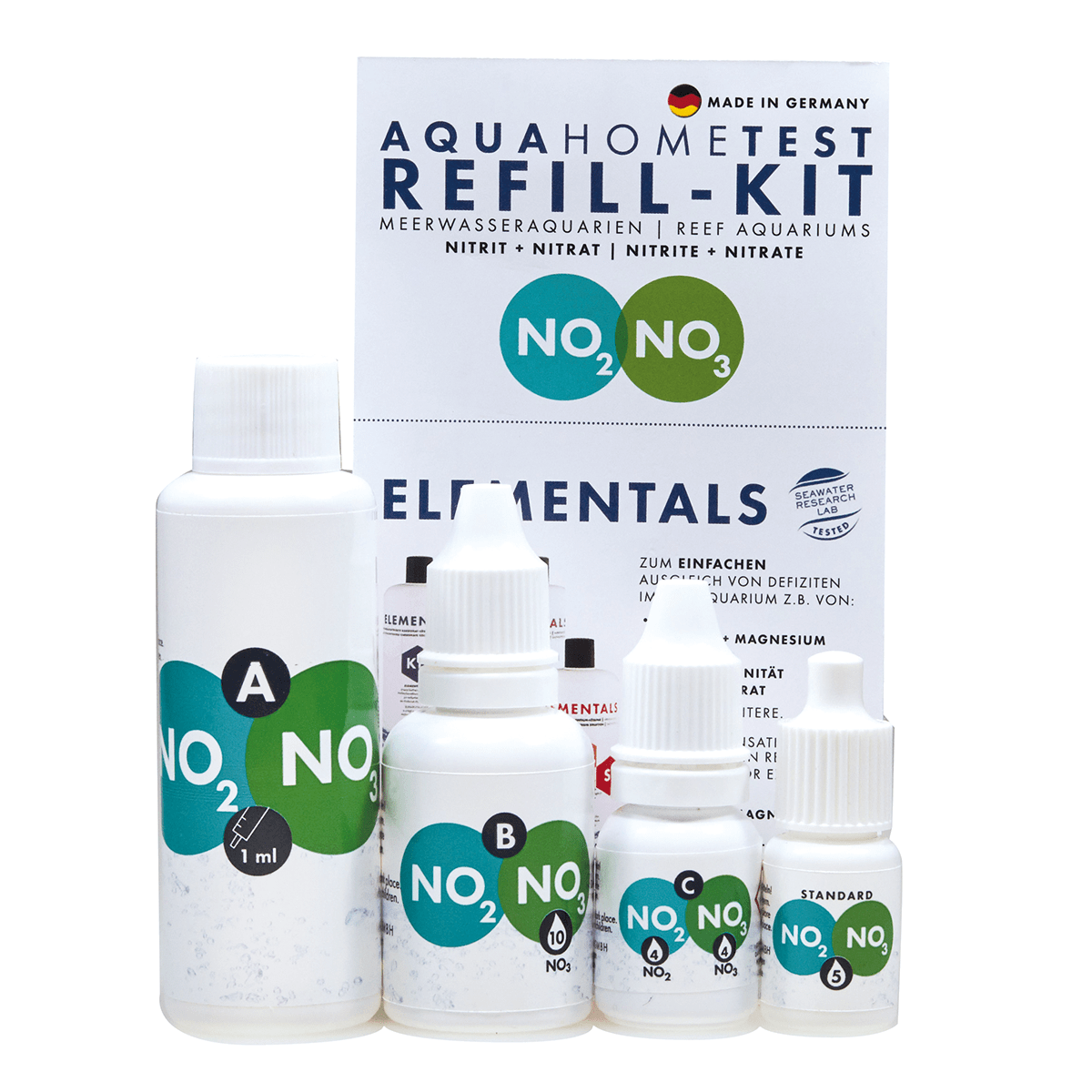 AquaHomeTest Refill-Kit  NO2+NO3 - Nachfüll-Set / Refill set AquaHomeTest Refill-Kit  NO2+NO3 - Nachfüll-Set / Refill set