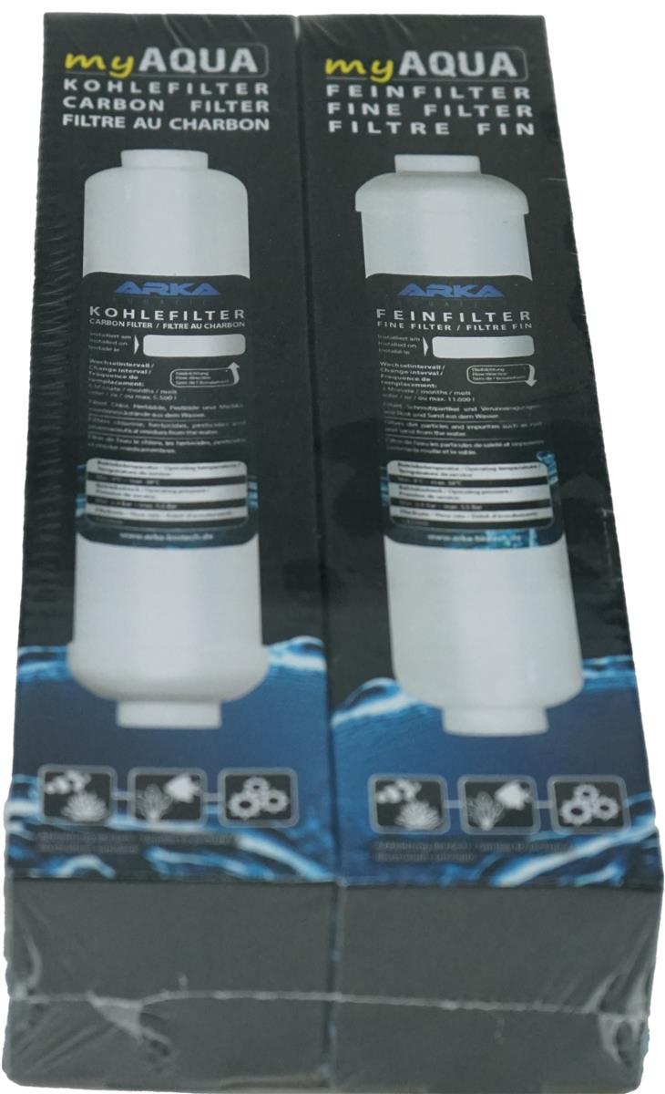 ARKA® myAqua190/380 - Fein- & Kohlefilter-Set, je 1 Stück
