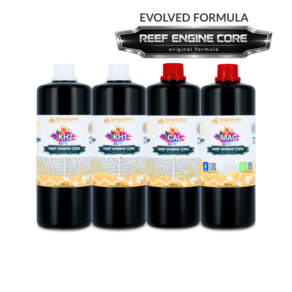 All-in-one Reef Keeping System (RKS) 4×1000 ml Set REEF ENGINE CORE 7.7x High Concentrate