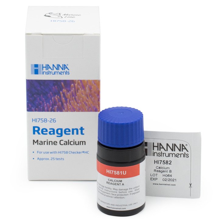 Reagenzien für HI758  Calcium (Meerwasser) (200 bis 600 mg/l) 25 Tests