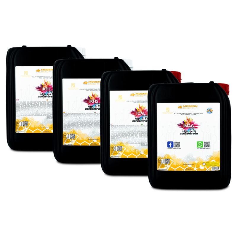 Modern Reef All-in-one Reef-Keeping System 7.7x High Concentrate (RKS 7.7x) 4x5L Set