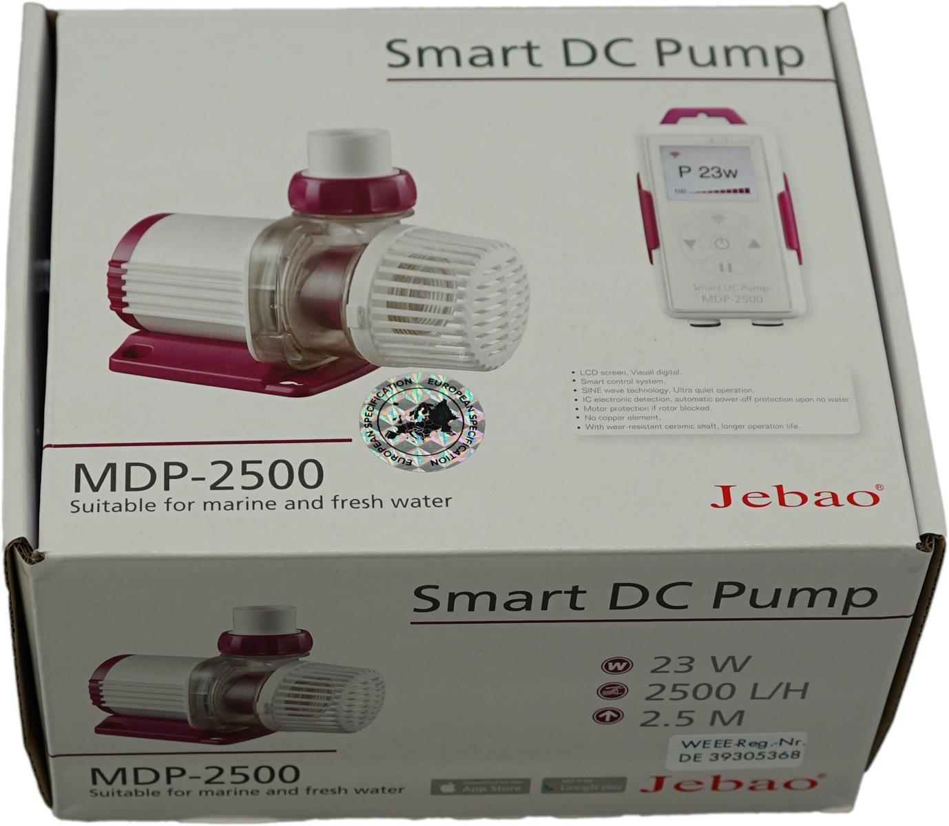 Deltec / Jebao Förderpumpe MDP 2500 max. 2500 l/h, 23 W Deltec / Jebao Förderpumpe MDP 2500 max. 2500 l/h, 23 W