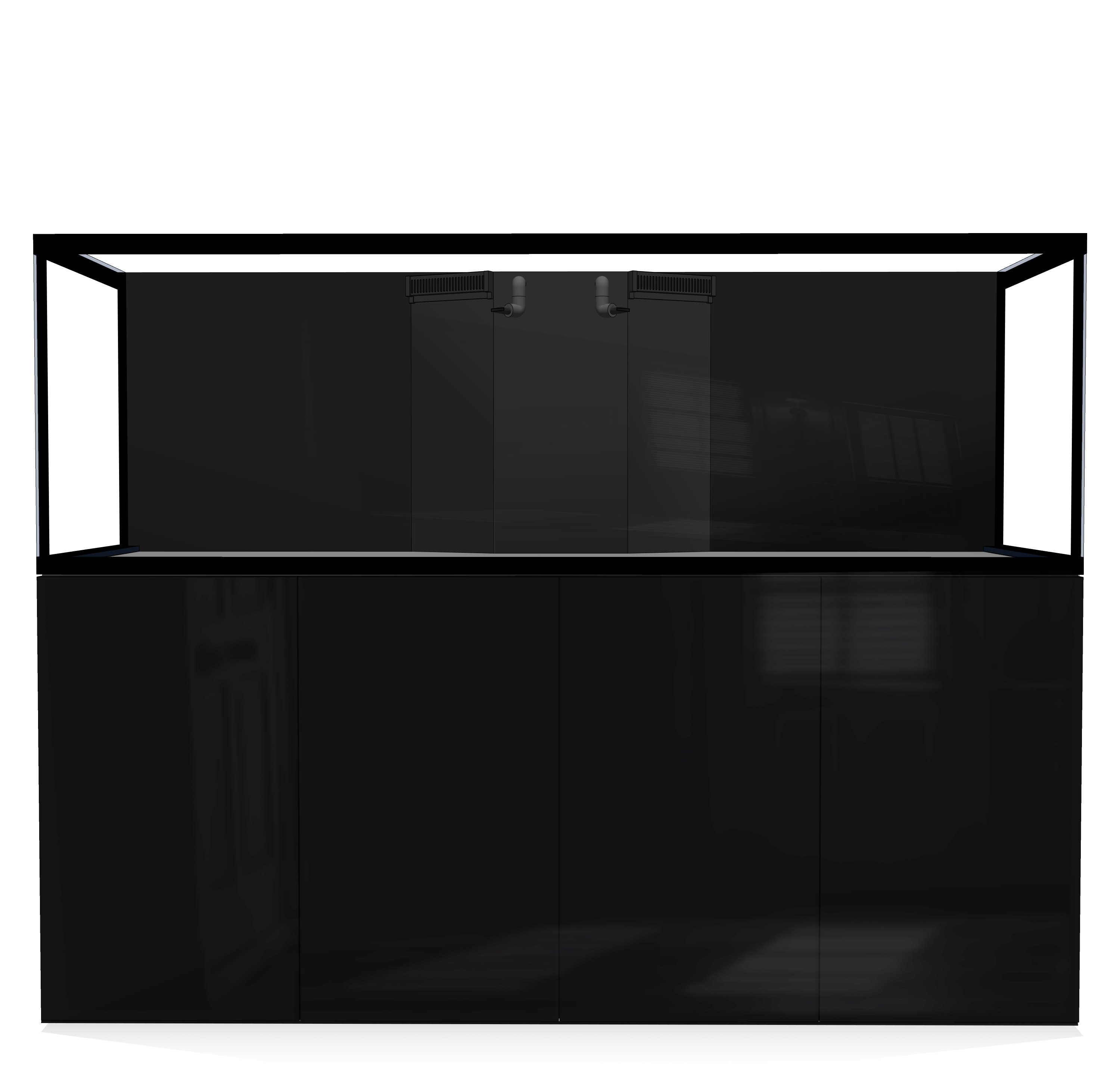 D-D Aqua-Pro Reef 2100- Metal Frame Black Gloss