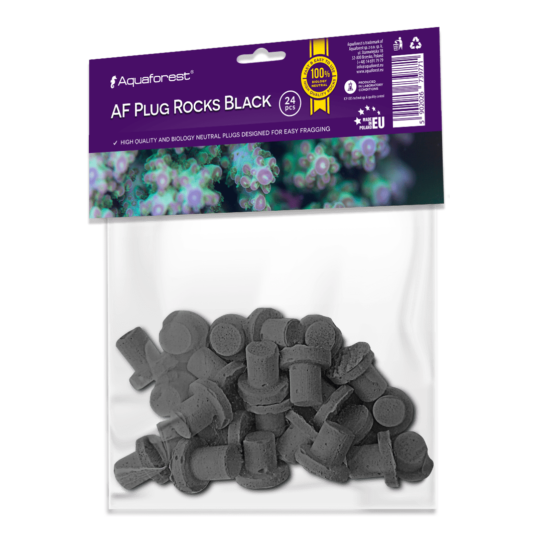 AF Plug Rocks Black 24 Stk.