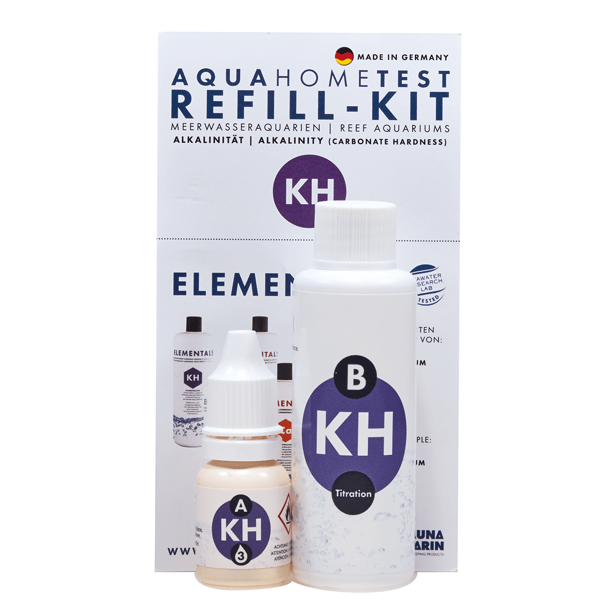 AquaHomeTest Refill-Kit  KH - Nachfüll-Set / Refill set AquaHomeTest Refill-Kit  KH - Nachfüll-Set / Refill set