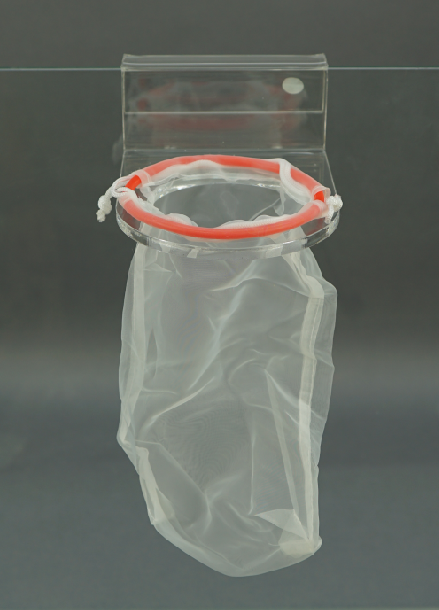 Bubble Magus Feinfilterbeutel kurz Roter Ring ( 100micron ) mit Halterung